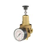 Riegler Drukregelaar DRV 200, standaard uitvoering, niet terugstuurbaar, incl. manometer, G 1/4, regelbereik 1,5-8 bar, PE max. 25 bar.