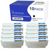 Epson Cartouches d'encre SJIC33P (K) noir, 10 pièces, pour TMJ 7700/7200