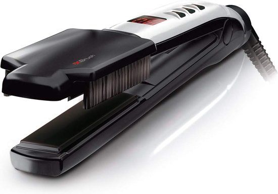 Valera Swiss'X 100.20/IS - Super Brush&Shine Stijltang - Zwart