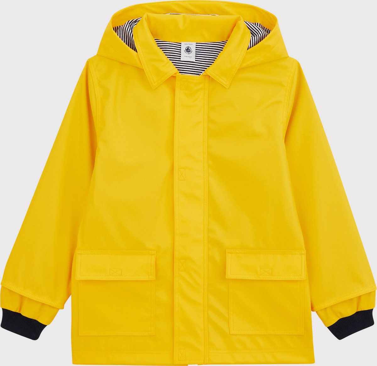 Petit Bateau ICONISCHE OLIEJAS VAN GERECYCLEDE STOF VOOR MEISJES/JONGENS Jongens Jas - Maat 116 - Geel