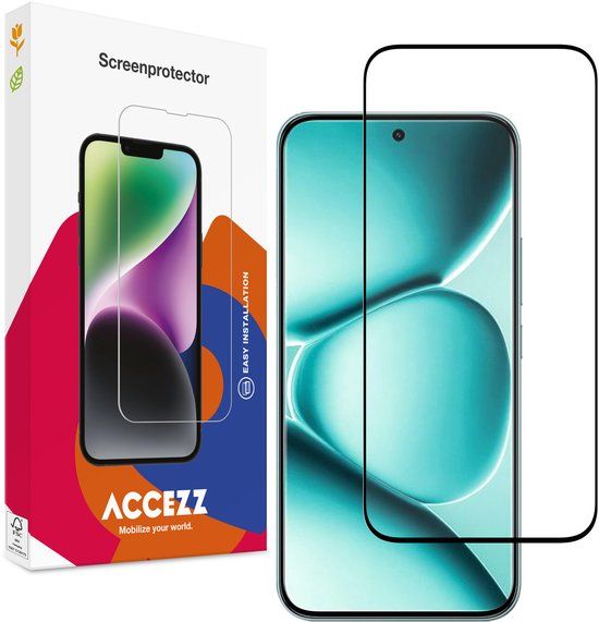 Accezz Screenprotector - Gehard Glas Full Cover - Geschikt voor Xiaomi Redmi Note 15 Pro Plus (5G)