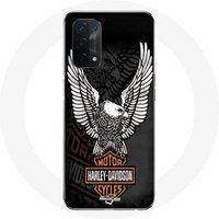 Oppo Etui voor Oppo A74 5G Harley Davidson Eagle Logo Maniacase