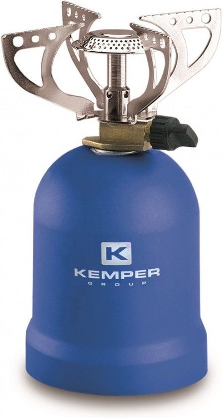 Kemper Gaskooktoestel - 1200W - Blauw - 1 pits - Kunststof