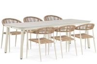 De Laan Projects Lifestyle Lifestyle Granada/Tavano 220 cm dining tuinset 7-delig