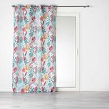 Douceur d'intérieur Gordijn met ogen (140 x 260 cm) Jacala Wit, Bedrukt Polyester