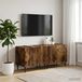Maison Exclusive - Meuble TV en placage chêne fumé sur panneau de particules