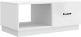 VidaXL Salontafel wit 90 x 50 x 37 cm bewerkt hout