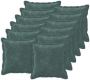 vidaXL - Kussensloop - 12 stuks - HOUTEN - Zee - blauw - 45 x 45 cm