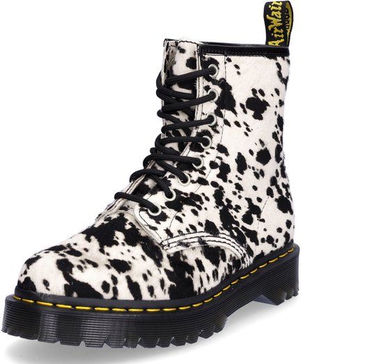 Dr. Martens dames veterlaars offwhite zwart