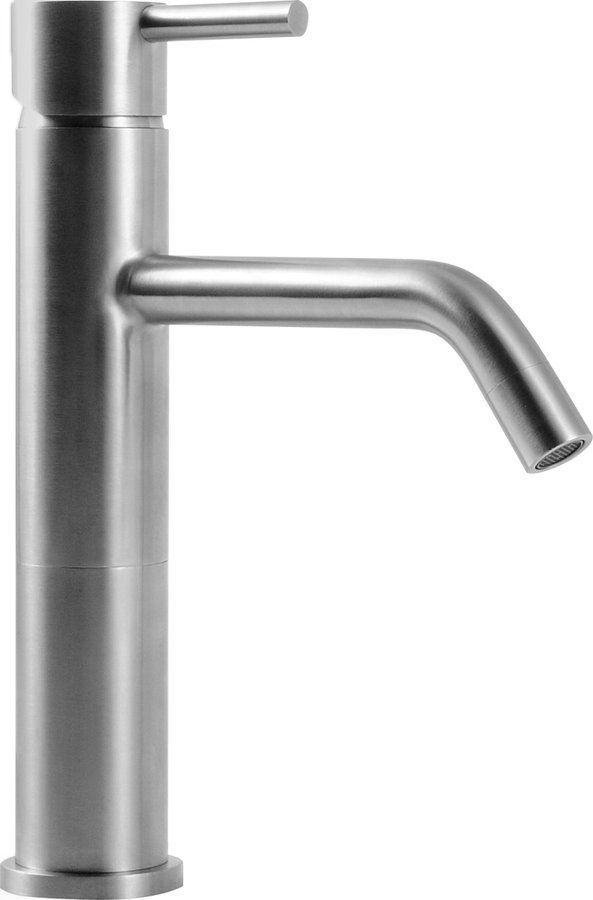 Sapho MINIMAL Hoge wastafelmengkraan zonder klikwaste, RVS