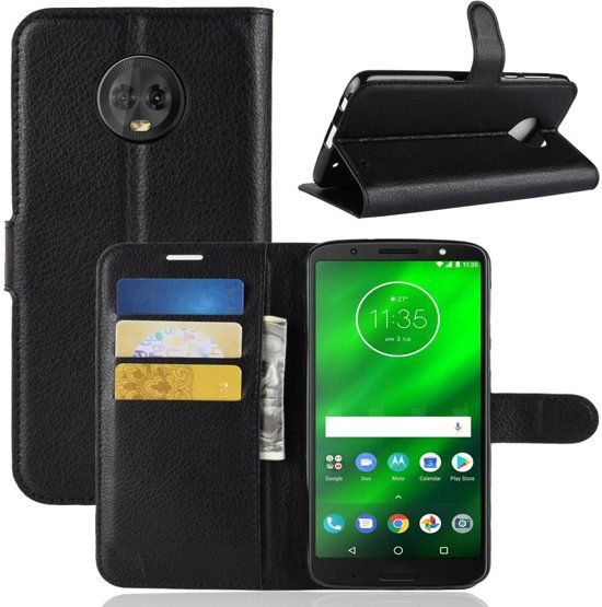 GSM-Hoesjes.be Book Case Hoesje Motorola Moto G6 Plus - Zwart