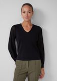 s.Oliver BLACK LABEL - Dames pull - Maat M - Vrouwen - Zwart - Viscose