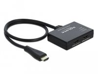 DeLOCK 87747 - HDMI Splitter - 1x HDMI In - 2x HDMI Out - 4K - Zwart