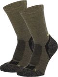 Xtreme sockswear Xtreme Hiking Sokken Wol - Wandelsokken Merinowol - 2 paar - Multi Green - Maat 39/42
