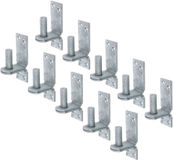 Alberts 844592 Kloben auf Platte, DII-Haken, feuerverzinkt, Dornmaß Ø16 mm, Platte 113 x 40 mm, 10er Set