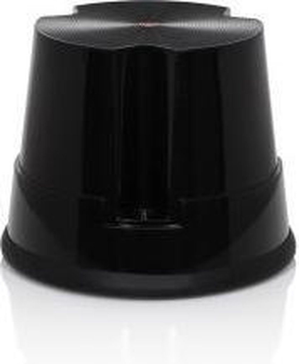 HJH OFFICE Tio-S - Werkstoel / werkkruk/ verhoogde bureaustoel - Zwart - Kunststof