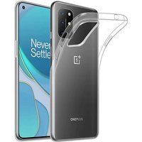 Phonillico® Case voor OnePlus 8T - Siliconen Gel TPU Transparant Zacht Ultradunne