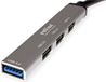 ROLINE USB 3.2 Gen 1 Hub, 4-voudig, Type C aansluitkabel, Zilver