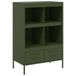 VidaXL Hoge kast, olijfgroen, 68x39x101,5 cm, staal