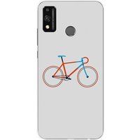 1001 coques Huawei Honor 9X Lite Bedrukt siliconen hoesje Bike color hipster