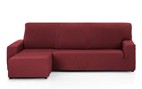 Martina Home Tunez Sofa Cover for Chaise Longue - Bordeaux - Short Left Arm (Front View)