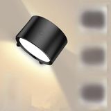 Wandlamp Wandlamp voor binnen, oplaadbare wandlamp, dubbelzijdige verlichting, 3 kleurniveaus, afstandsbediening en aanraking, draadloze 360° wandverlichting met timer voor kantoor, slaapkamer