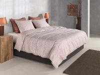 Zohome Dekbedovertrek Petali di Lino Roze Katoen Bloemen 240x220 cm