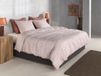 Zohome Dekbedovertrek Petali di Lino Roze Katoen Bloemen 240x220 cm