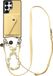 AVY Leren Hoesje geschikt voor Samsung Galaxy S25 Ultra | Met Koord en Kaarthouder | Compatibel met MagSafe | Leather Case met Polsand & Crossbody Koord & Wallet | Pearl Leather Set | Croco Geel