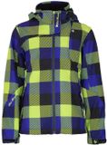 Peak Mountain Meisjes softshell jas met print Gaveny - Groen - 12 jaar