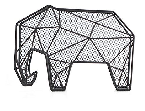 Kikkerland Brievenbakje - Zwart - Metaal - 16,3 x 21,5 x 9,5 cm