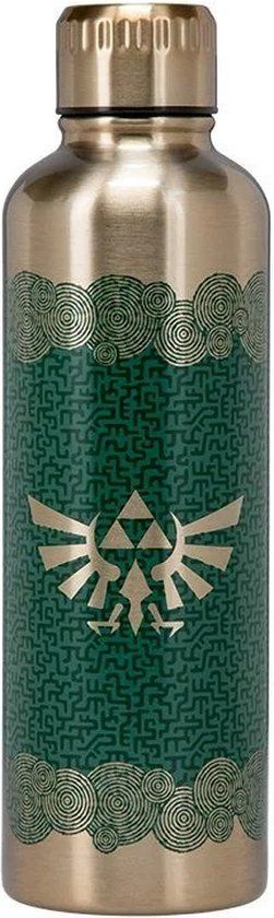 Paladone The Legend of Zelda Tears Of The Kingdom Metalen Waterfles 500ml Groen