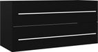 vidaXL Wastafelkast 100x38,5x48 cm bewerkt hout zwart