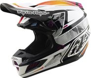 Troy Lee Designs SE5 Composite MIPS Lined Up Motocrosshelm - Zwart/wit - Maat XL