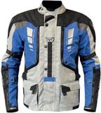 Berik Ferpho waterdichte motorfiets textieljas - Zwart/wit/blauw - Maat 52