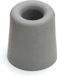Merkloos Deurstopper / deurbuffer - 2x - rubber - grijs - 3,3 x 3 cm