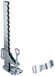 Greemotion 127629 parasolhouder 32 mm/25 mm balkonparasolhouder voor balkonleuningen, staal, zilver, 1 x 1 cm