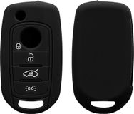 kwmobile autosleutel hoesje zwart voor Fiat 500, 500X, Tipo