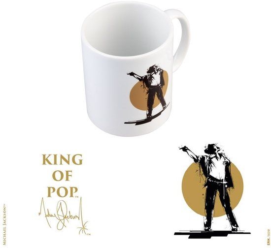 Grupo Erik Michael Jackson - King Of Pop White Mok/beker