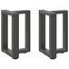 VidaXL Salontafelpoten 2 stuks T-vormig 38x25x42-43 cm Staal Antraciet