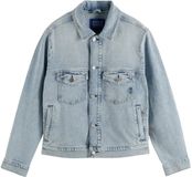 SCOTCH & SODA Tussenjas 'Blue Story' lichtblauw