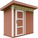 Timbela M901-REDWOOD RED - LP SmartSide Tuinhuis op houtbasis - 3 m² - L161xL293xH239 cm - met vloer en verf