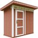 Timbela M901-REDWOOD RED - LP SmartSide Tuinhuis op houtbasis - 3 m² - L161xL293xH239 cm - met vloer en verf