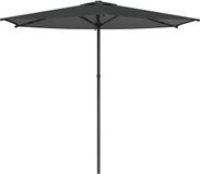 vidaXL Parasol de jardin rectangulaire 2,7 x 2,7 m polyester anthracite