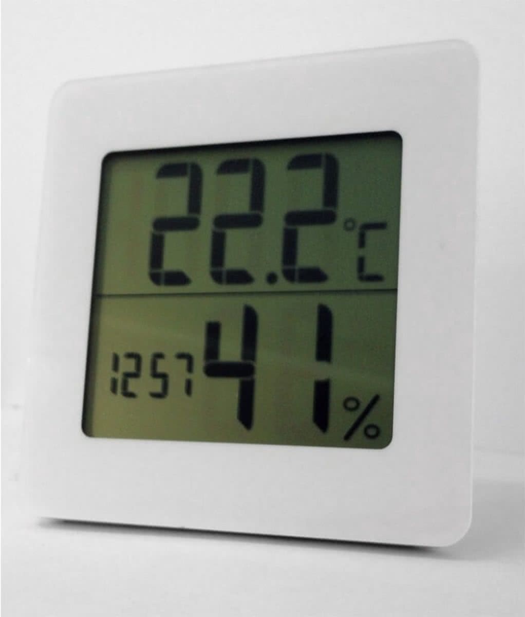 Dostmann TFA Hygrometer thermometer met klok