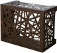 DIVINA S.R.L. Capot pour climatiseur ARTIST Bronze brun Aluminium Corten L86 x P44 x H68 cm
