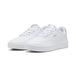 PUMA Court Lally Metallic Glam sneakers pour Femmes, Blanc/Argent, Taille 37,5