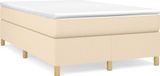 Maison Exclusive - Lit boxspring avec matelas, couleur crème, 120x190 cm, rembourré