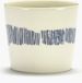 Serax Ottolenghi Feast Espressokop Wit/Blauw 7 cm 4 stuks