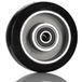 RS PRO Rolwagenrol zwart, mat rubber, volledig materiaal, 160 kg, slijtvast, stille werking Ø 100 mm, B. 40 mm